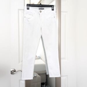 Wit & Wisdom Size 2P White Cropped Skinny Jeans